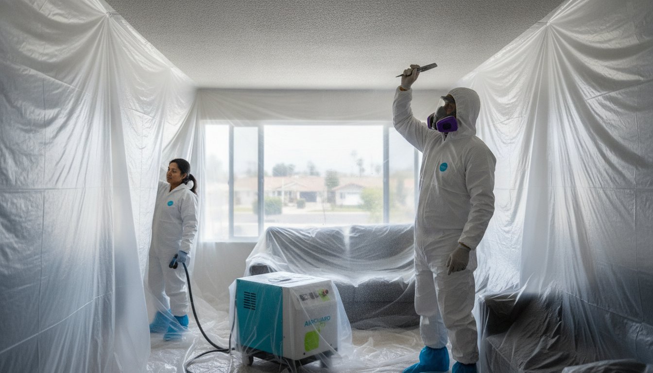 Popcorn Ceiling Asbestos Removal: The Complete 2026 Safety & Cost Guide