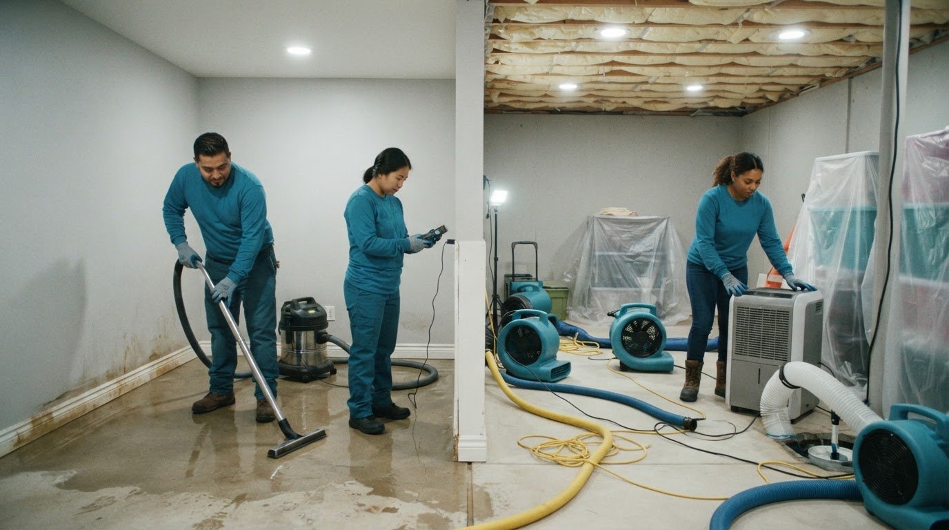 Basement Water Damage Repair in Lakewood, CA